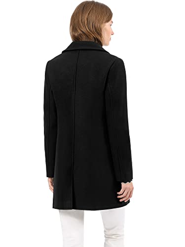 Women's Winter Single Breasted Peter Pan Collar Outwear Trench Coat