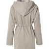 Women's Long Hooded Rain Jacket Outdoor Raincoat Windbreaker