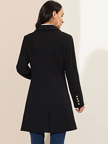Women's Winter Pea Coat 2025 Fall Single Breasted Long Outerwear Trench Coats