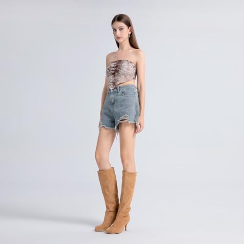 Suede Boots Wide Calf Boots with Slim High Heels Square Toe Stiletto Boots Straight Tall Boots Slouchy Boots Women's Knee High