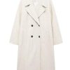 Women's Notched Collar Wool Blend Pea Coat Winter Double Breasted Trench Coat Long Oversized Button Down Overcoats