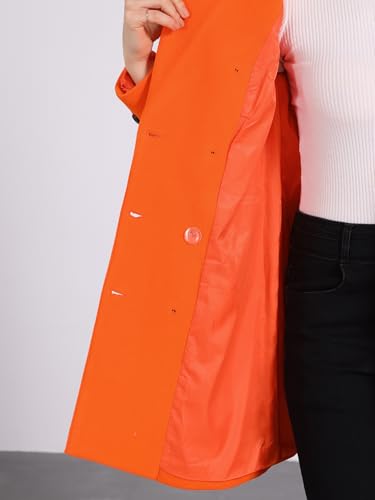 Women's Winter Coat Elegant Notched Lapel Double Breasted Trench Coat