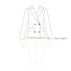 Women's Notched Lapel Double Breasted Pea Coat