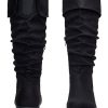 Women's 942 Knee High Boots Suede Slouch Flat Comfort Boots