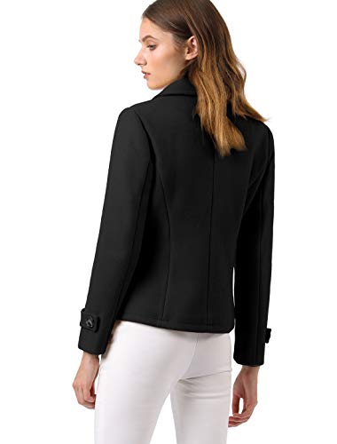 Women's Notched Lapel Double Breasted Pea Coat