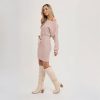 Suede Knee-High Boots Fall Boot For Women Chunky Block High Heel Slouch Fashion Boot Round Toe Side Zipper