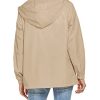 Womens Waterproof Raincoat Lightweight Breathable Rain Jacket Hooded Rain Coat Outdoor Active Windbreaker with Pocket
