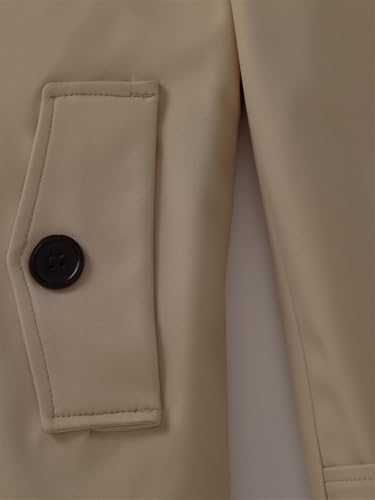 Women's Trench Coat Double Breasted Classic Long Coat Windproof Fashion Outerwear