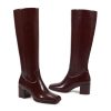 Knee High Boots for Women GoGo Boots with Chunky Heel, Square Toe and Side Zipper Design Fashion Dress Boots