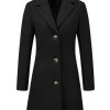 Women's Winter Pea Coat 2025 Fall Single Breasted Long Outerwear Trench Coats