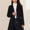Women's Winter Pea Coat 2025 Fall Single Breasted Long Outerwear Trench Coats