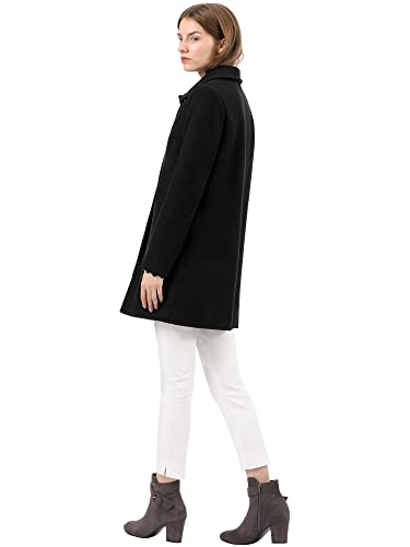 Women's Winter Single Breasted Peter Pan Collar Outwear Trench Coat