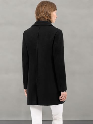 Women's Winter Single Breasted Peter Pan Collar Outwear Trench Coat
