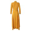 Womens Long Dovetail Gothic Trench Coat Polka Dot Zipper Up Tailcoat Jacket
