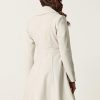 Fall Coats for Women 2025 A-Line Double Breasted Lapel Collar Long Winter Pea Coat