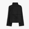 Women's Cropped Trench Coat Double Breasted Short Jacket High Collar Fall Winter Coats Trendy Outfit with Belt
