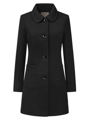 Women's Winter Single Breasted Peter Pan Collar Outwear Trench Coat