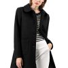 Women's Winter Single Breasted Peter Pan Collar Outwear Trench Coat