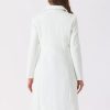 Winter Trench Coat for Women Overcoat Peter Pan Collar Single Breasted Long Pea Coat