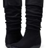 Women's 942 Knee High Boots Suede Slouch Flat Comfort Boots