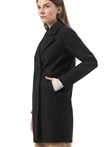 Women's Notched Lapel Double Breasted Raglan Winter Coats
