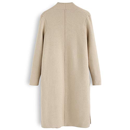 Women's Classy Open Front Knit Coat Cardigan Coatigan Light Jacket