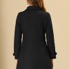 Women's Winter Classic Outwear Overcoat with Pockets Single Breasted Pea Coat