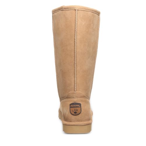 Women's Elle Tall Iced Coffee Size 7 | Women's Classic Suede Pull On Comfortable Winter Boot