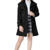 Girls & Women's Rain Jackets Waterproof Hooded Trench Coat,3 Years - Women 2XL