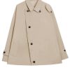 Womens Trench Coat Single Breasted Lapel Casual Oversized Coats Short Jacket Fall Outerwear