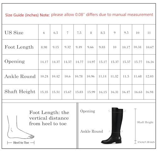 Knee High Boots Women Faux Leather Elastic Boots Low Heel Round Toe Side Zipper Fall Long Tall Boots for Women