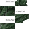 Women Waterproof Lightweight Rain Jacket Active Outdoor Hooded Raincoat