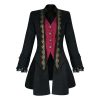 Women's pirate jacket Steampunk Victorian tuxedo Gothic Renaissance medieval coat