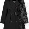 Girls & Women's Rain Jackets Waterproof Hooded Trench Coat,3 Years - Women 2XL