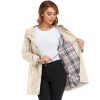 Rain Coat for Women Waterproof with Hood Lightweight Women's Rain Jacket Outdoor Trench Windbreaker Long Raincoats