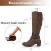 Women's Knee High Boots with Chunky Heel, Pointed Toe, Comfortable and Fashionable for Fall and Winter Wear for Women.