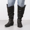 Women's Extra Wide Calf Knee High Boots, Wide Width Slouchy Knee-High Boots.