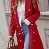 Womens Long Wool Coat for Women Fall Winter Trench Coat Trendy Jackets