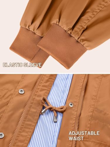 Rain Jackets For Women Waterproof Rain Coats with Hood Lightweight Windbreaker Outdoor Womens Raincoats