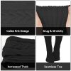 Women's Cable Knitted Boot Socks Extra Long Thigh High Winter Stockings Over Knee Leg Warmers