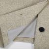 Women Cropped Wool Blend Pea Coat Short Jacket Peacoat Long Sleeve Button Down Crop Jacket