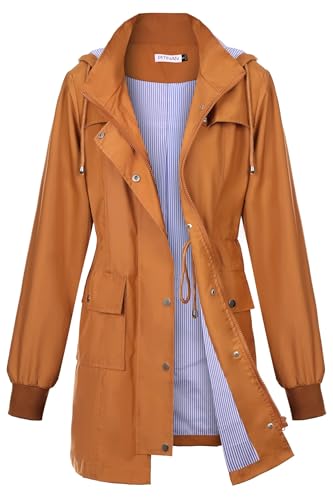 Rain Jackets For Women Waterproof Rain Coats with Hood Lightweight Windbreaker Outdoor Womens Raincoats