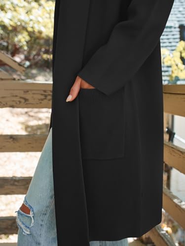 Women's Long Dressy Cardigan Sweaters Fall Oversized Cozy Jacket Outfits 2025 Date Night Winter Trench Coats