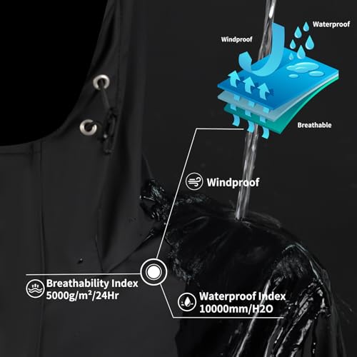 Women's Single Breasted Long Trench Coat Windproof Raincoat Outerwear Lightweight Windbreaker with Blet & Hood