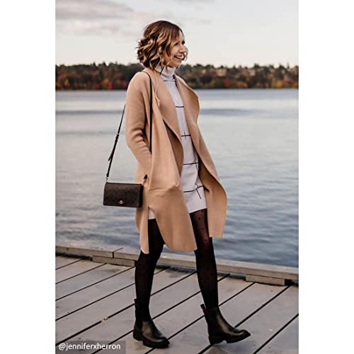 Women's Classy Open Front Knit Coat Cardigan Coatigan Light Jacket