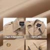 Women's Cropped Trench Coat Classic Double Breasted Lapel Jacket Water Repellent Outerwear