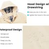 Rain Coat for Women Waterproof with Hood Lightweight Women's Rain Jacket Outdoor Trench Windbreaker Long Raincoats