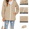 Womens Waterproof Raincoat Lightweight Breathable Rain Jacket Hooded Rain Coat Outdoor Active Windbreaker with Pocket