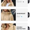Long Packable Rain Jacket Women Waterproof - Raincoat for Women Rain Coat with Hood Lightweight Outdoor Windbreaker