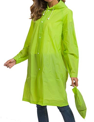 EVA Raincoat Waterproof Rain Poncho Reusable Unisex Men Women Long Clear Rain Wear
